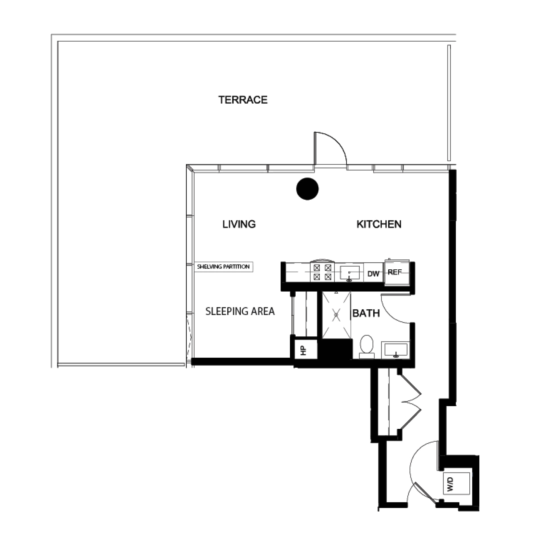 Convertible Deluxe Terrace VB floor plan