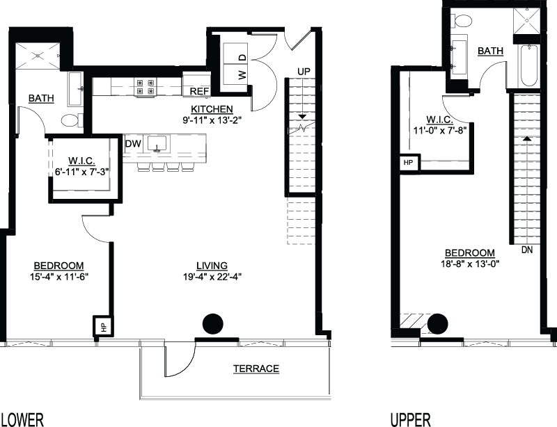 Two Bedroom I Duplex Terrace