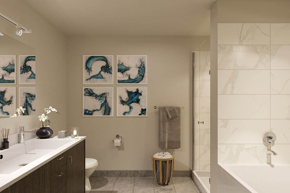 High-End Penthouse Apartments With Large Bathroom Tubs preview