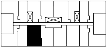One Bedroom Terrace D key plate