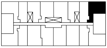 One Bedroom Terrace F key plate