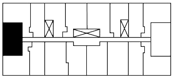 One Bedroom Terrace H key plate