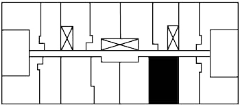 One Bedroom Terrace X key plate