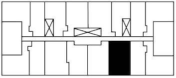 One Bedroom XB key plate