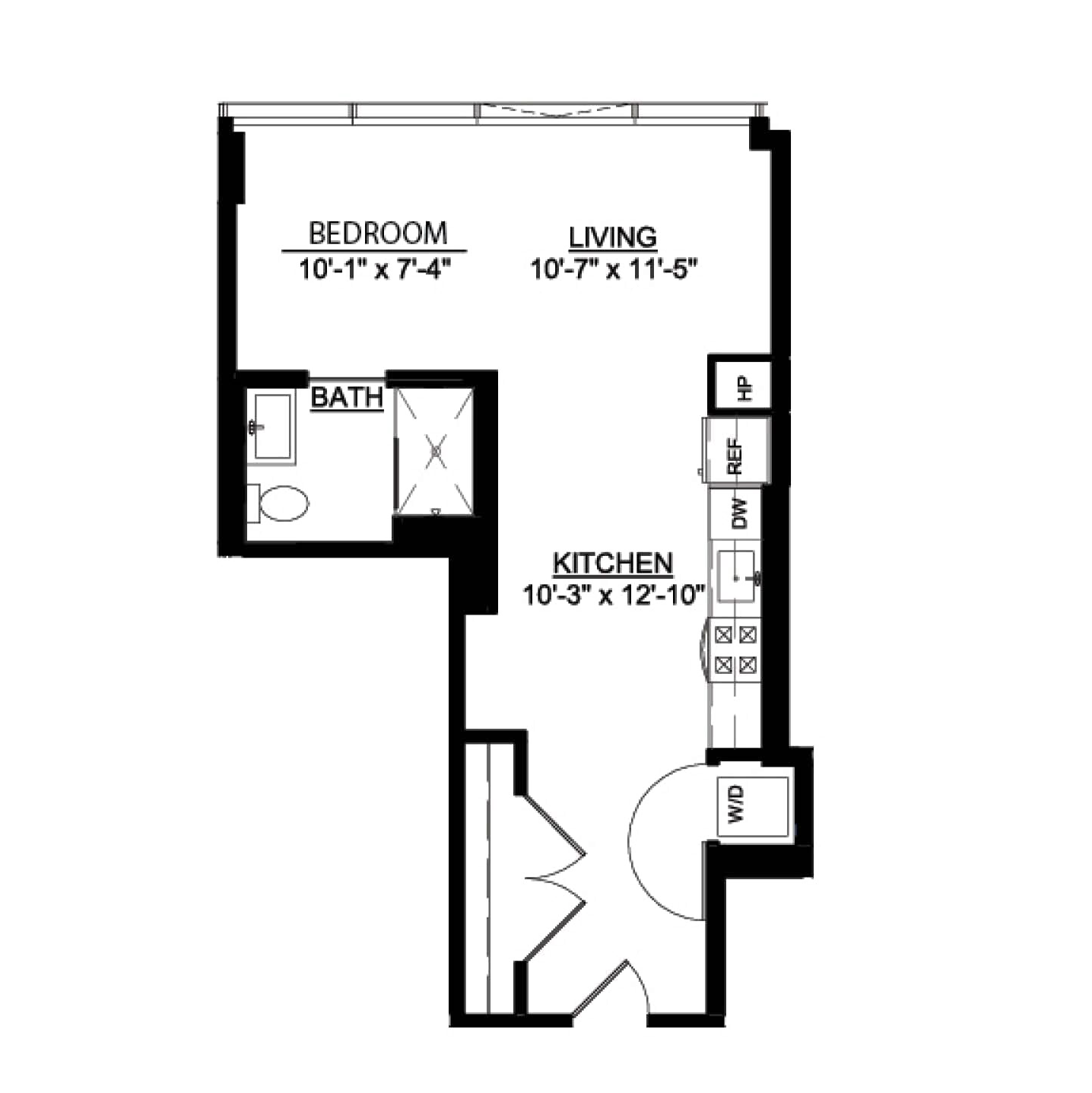 Studio H floor plan