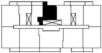 Two Bedroom Den B Duplex Terrace lower key plate
