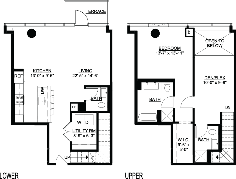 One Bedroom Den C Duplex