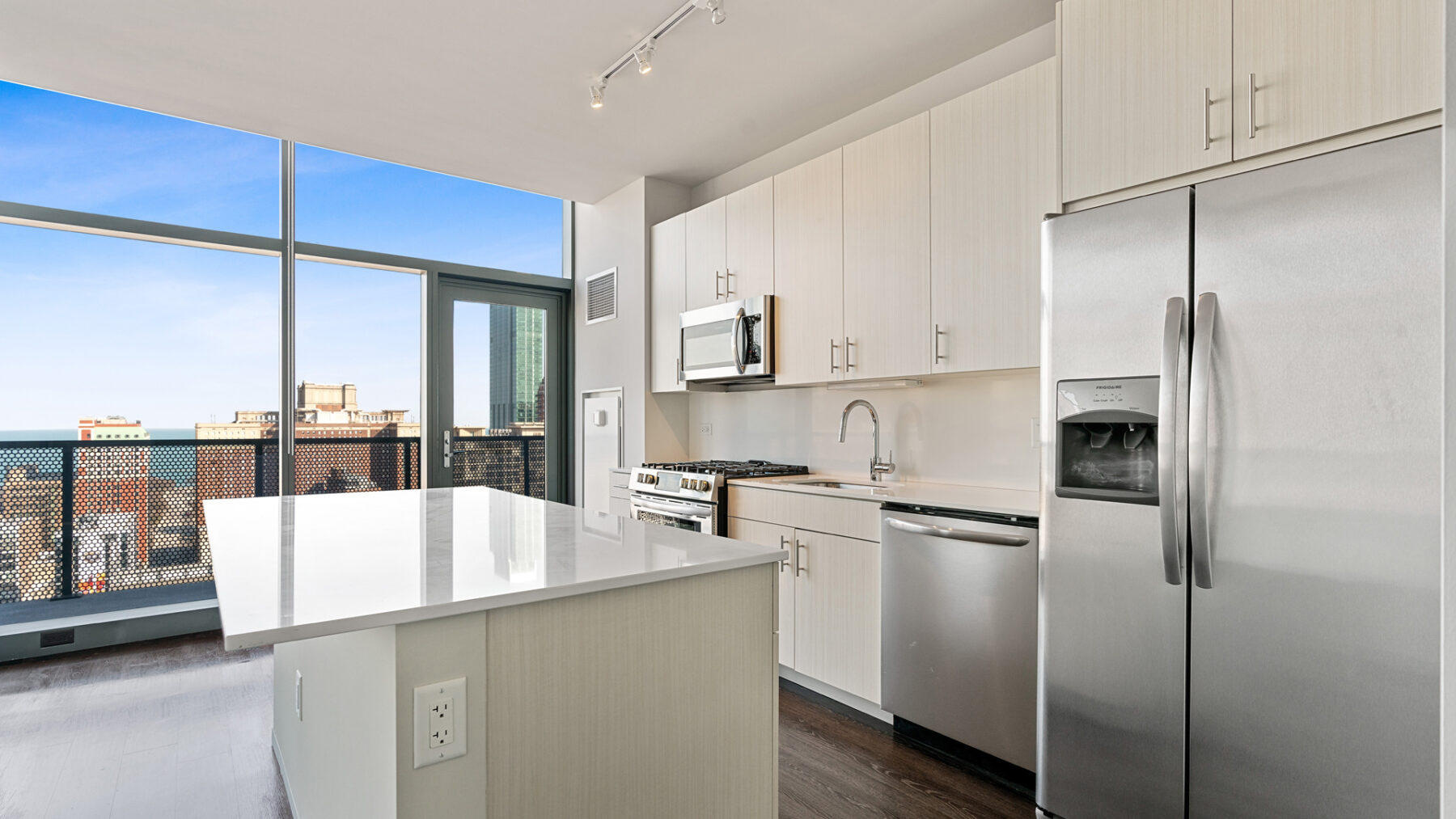 Chicago South Loop Duplex Apartment Kitchen