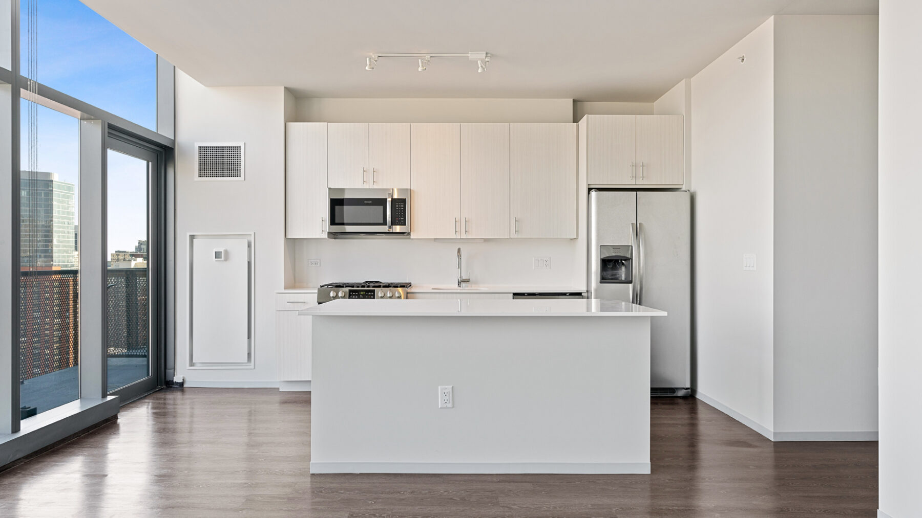 Chicago South Loop Duplex Apartment Kitchen